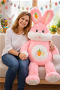 Grosser Plüschhase 150 cm rosa XXL Kuscheltier neu Ostern Deko Geschenk