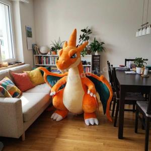 Pokémon Glurak XXL Plüschtier 150 cm Neu Kuscheltier Stofftier Plüschfigur
